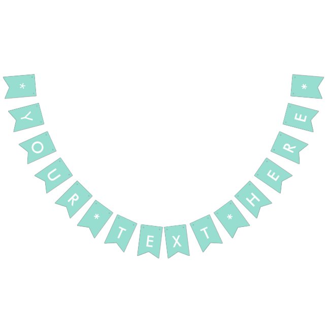 Robin's Egg Blue Solid Colour Bunting (All)