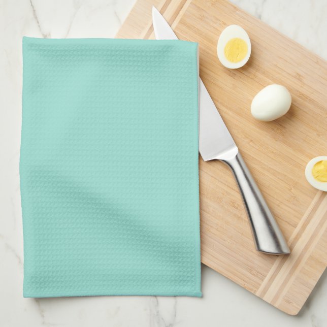 Robin's Egg Blue Tea Towel (Quarter Fold)