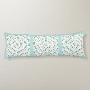 Robin's Egg Blue Topiary Garden Quilt  Body Cushion