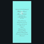 robin's egg blue turquoise aqua blue wedding programme<br><div class="desc">robin's egg blue turquoise aqua blue wedding invitations.  Trendy turquoise wedding favours for a chic teal blue wedding reception party.  Aqua blue wedding save the date and teal blue wedding favours.</div>
