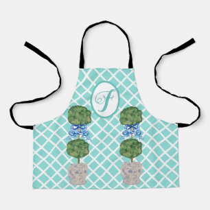 Robin's Egg Chinoiserie Ginger Jar Jars Topiary A Apron