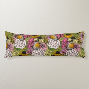 Robins in the garden 2 body cushion