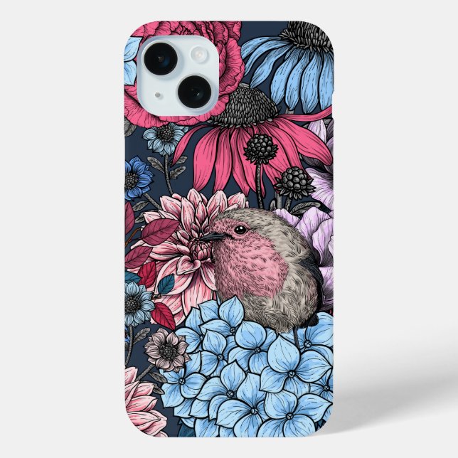 Robins in the garden 3 Case-Mate iPhone case (Back)