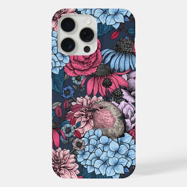 Robins in the garden 3 iPhone case (Back)