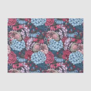 Robins in the garden tissue paper