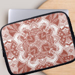 Robins Mandala Boho Birds Laptop Sleeve<br><div class="desc">Looking for a stylish and personalised laptop case that will keep your device protected while also showcasing your unique style? Look no further than our hand-drawn robins mandala laptop case! Featuring a beautiful and intricate design of boho birds and flowers patterned in a mandala this beautiful tech accessory also has...</div>