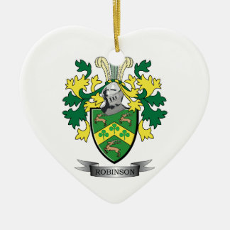 Robinson Coat of Arms Ceramic Tree Decoration