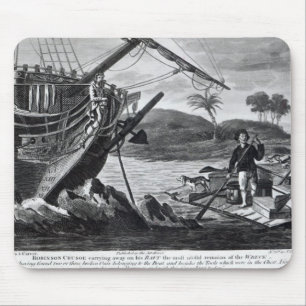 Robinson Crusoe carrying away Mouse Mat