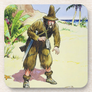 Robinson Crusoe, from 'Peeps into the Past', publi Coaster