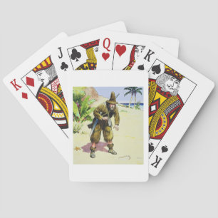 Robinson Crusoe, from 'Peeps into the Past', publi Playing Cards