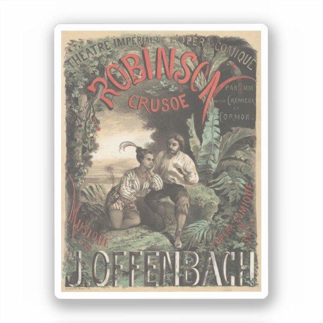 Robinson Crusoé opera vintage poster (Front)