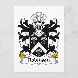 Robinson Family Crest Postcard