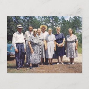 Robinson Family (Mary & Children) Postcard