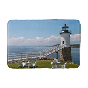 Robinson Point Lighthouse, Maine Large Bath Mat