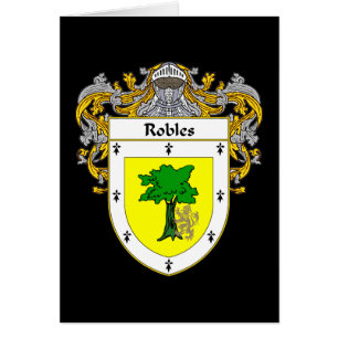 Robles Coat of Arms (Mantled)