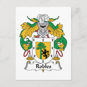 Robles Family Crest Postcard