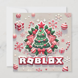 Robloxo's Festive Christmas Tree Card For Kids