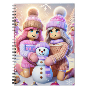 Robloxo's Preppy Christmas Notebook For Teen Girls