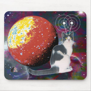 Robo-Cat Hobo Mouse Pad