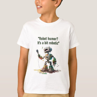 "Robo-Comedy Club" with a robot stand-up comedian  T-Shirt