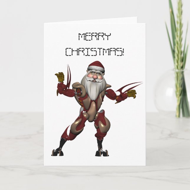 Robo Santa Holiday Card (Front)