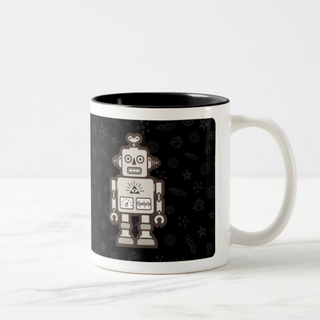 RoboMug Two-Tone Coffee Mug (Right)