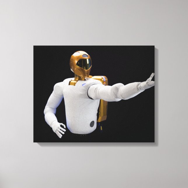 Robonaut 2, a dexterous, humanoid astronaut hel 2 canvas print (Front)