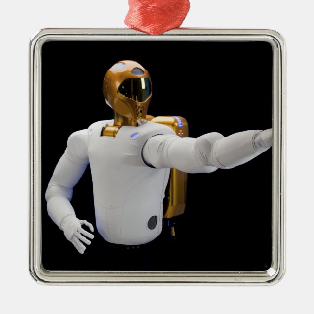 Robonaut 2, a dexterous, humanoid astronaut hel 2 metal tree decoration (Front)