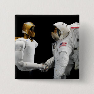 Robonaut 2, a dexterous, humanoid astronaut hel 4 15 cm square badge