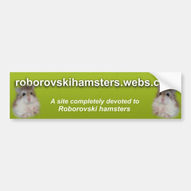 Roborovskihamsters - Bumper sticker 2 (Front)