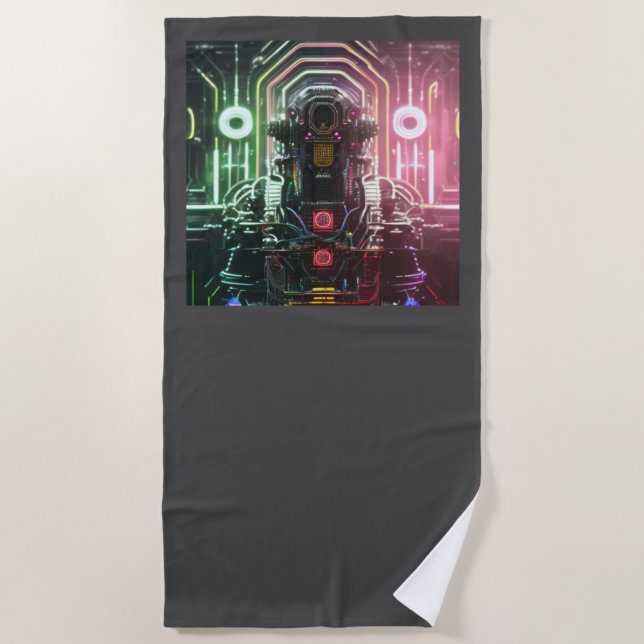 Robot 1 beach towel (Front)