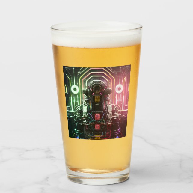 Robot 1 glass tumbler (Front Filled)