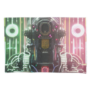 Robot 1 gray standard pillowcase