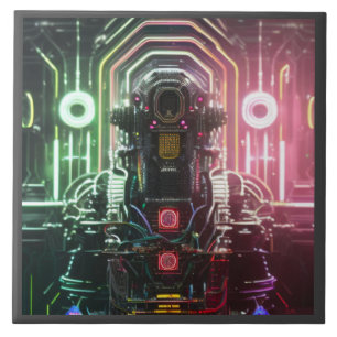 Robot 1 large ceramic tile