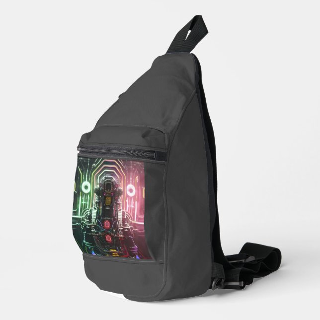 Robot 1 sling bag backpack (Right Corner)