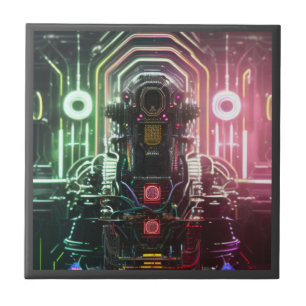 Robot 1 small ceramic tile
