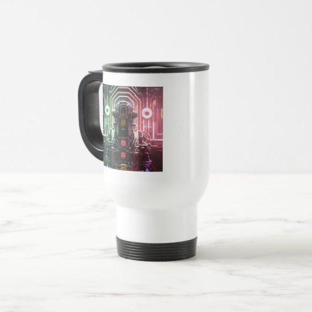 Robot 1 travel commuter mug (Front Left)