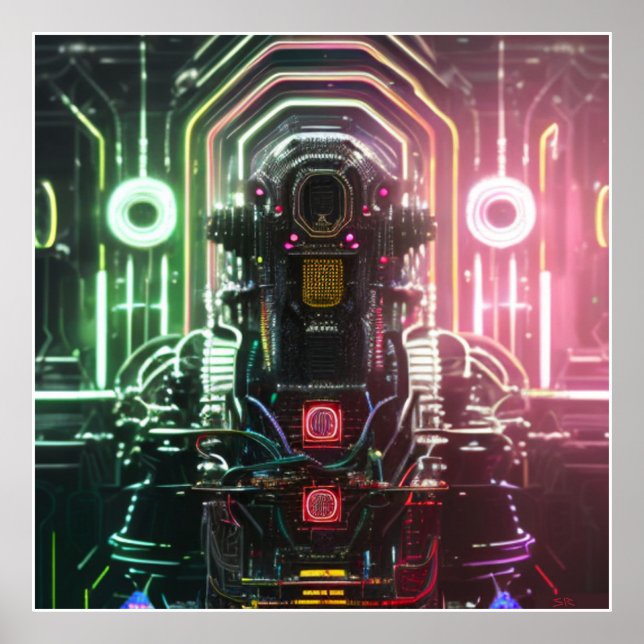 Robot 1 value matte poster (Front)
