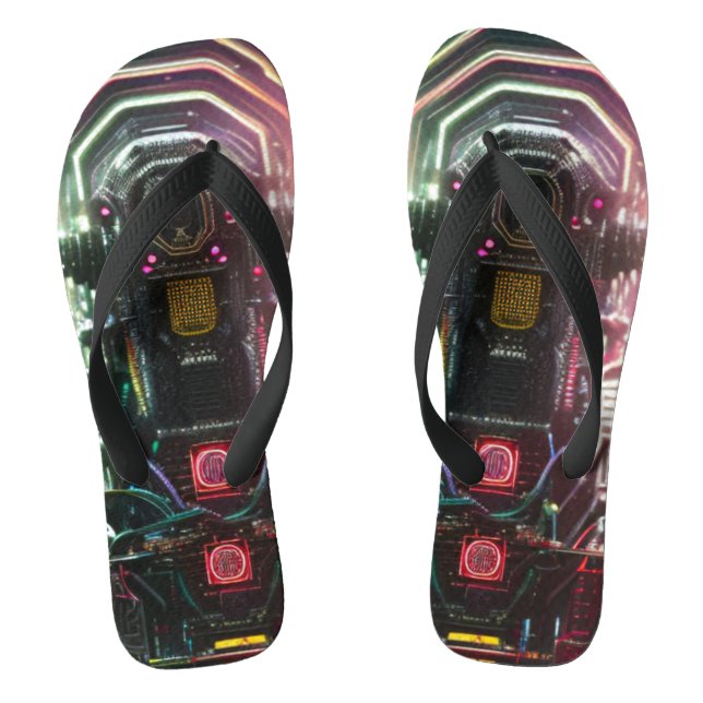Robot 1 wide flip flops (Footbed)