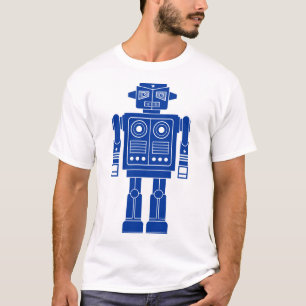 Robot 270620/010 - Navy Blue and White T-Shirt