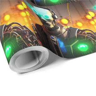 Robot 2 matte wrapping paper
