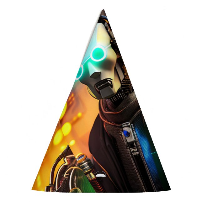 Robot 2 party hats (Left)