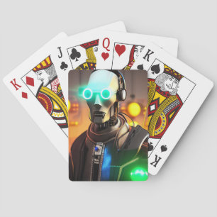 Robot 2 Poker playing cards