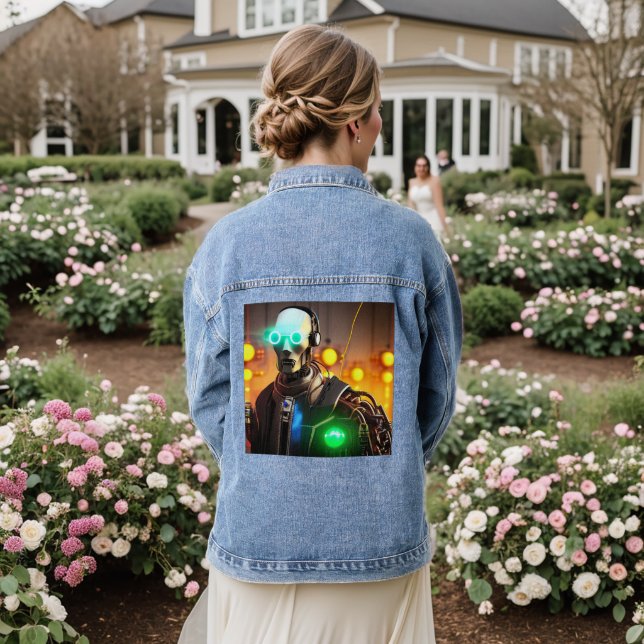 Robot 2 women denim jacket (Wedding Back)