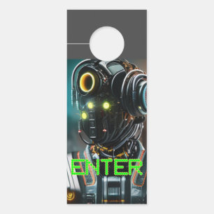 Robot 3 Enter Access Denied door hanger