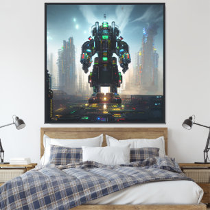 Robot 4 canvas print