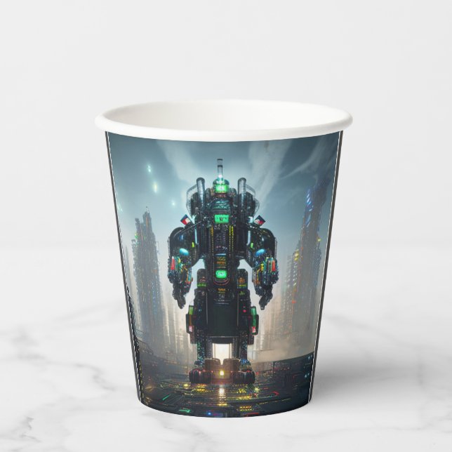 Robot 4 paper cups (Front)