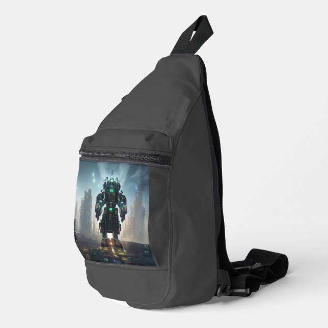 Robot 4 sling bag backpack (Right Corner)