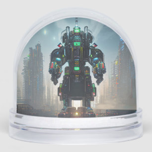 Robot 4 snow globe