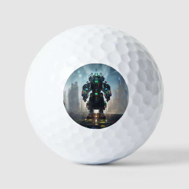 Robot 4 value golf balls 12 pk (Front)